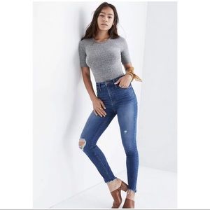 Madewell Curvy High Rise Jeans Drop Step Hem 27